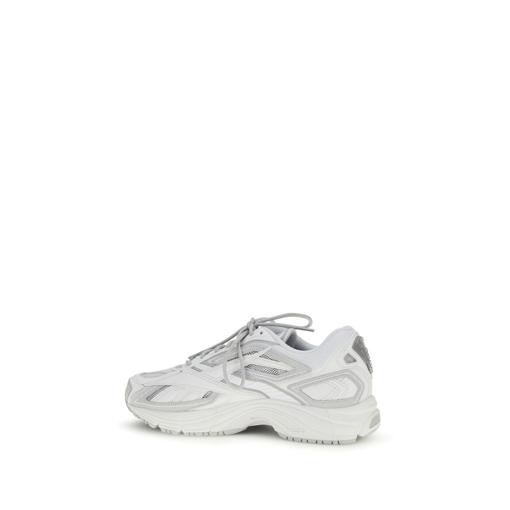White Polyethylene Athletic Sneakers