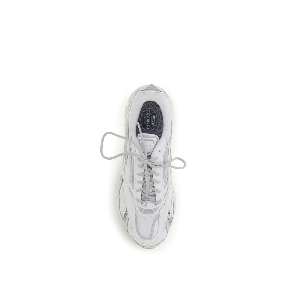 White Polyethylene Athletic Sneakers
