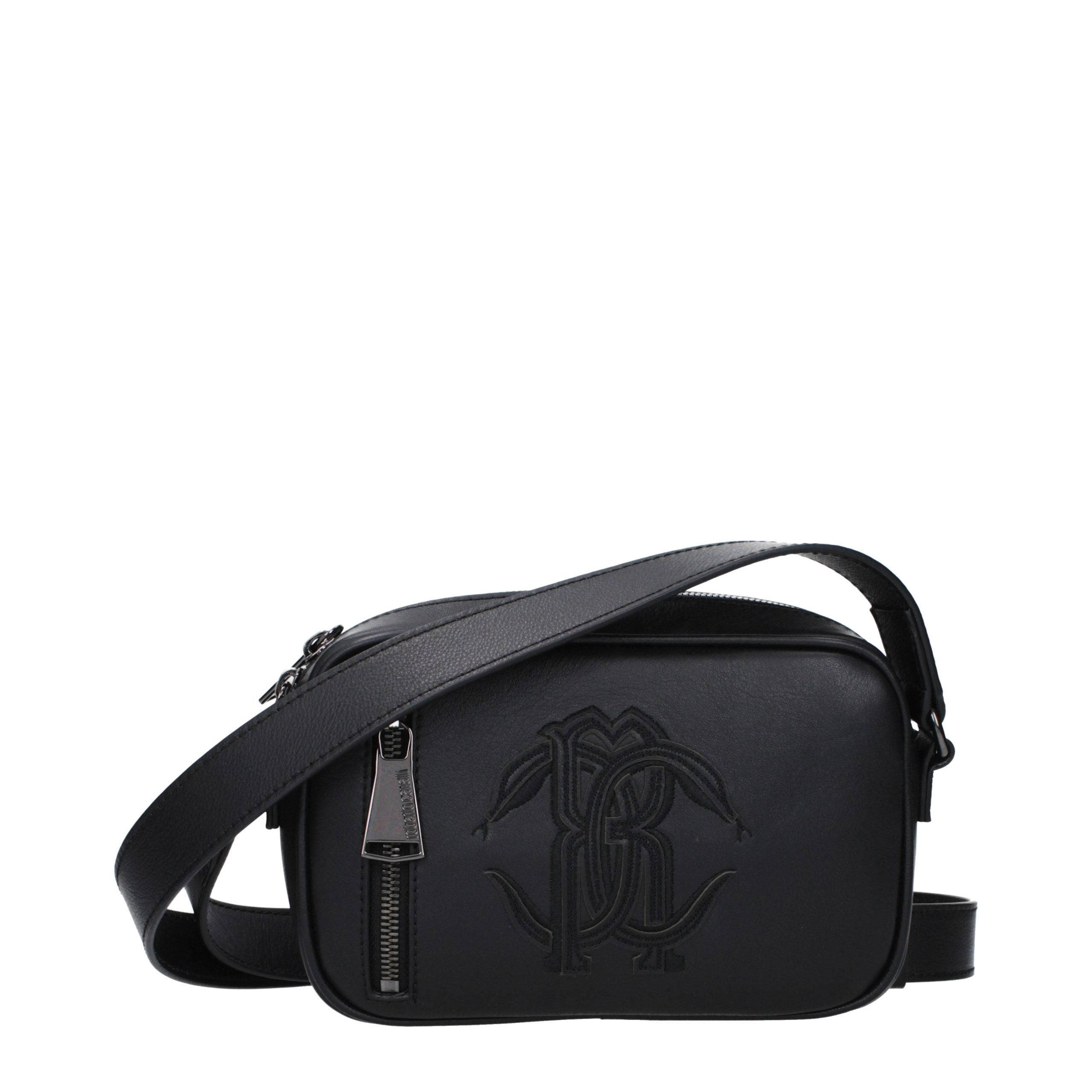 Black Leather Crossbody Bag