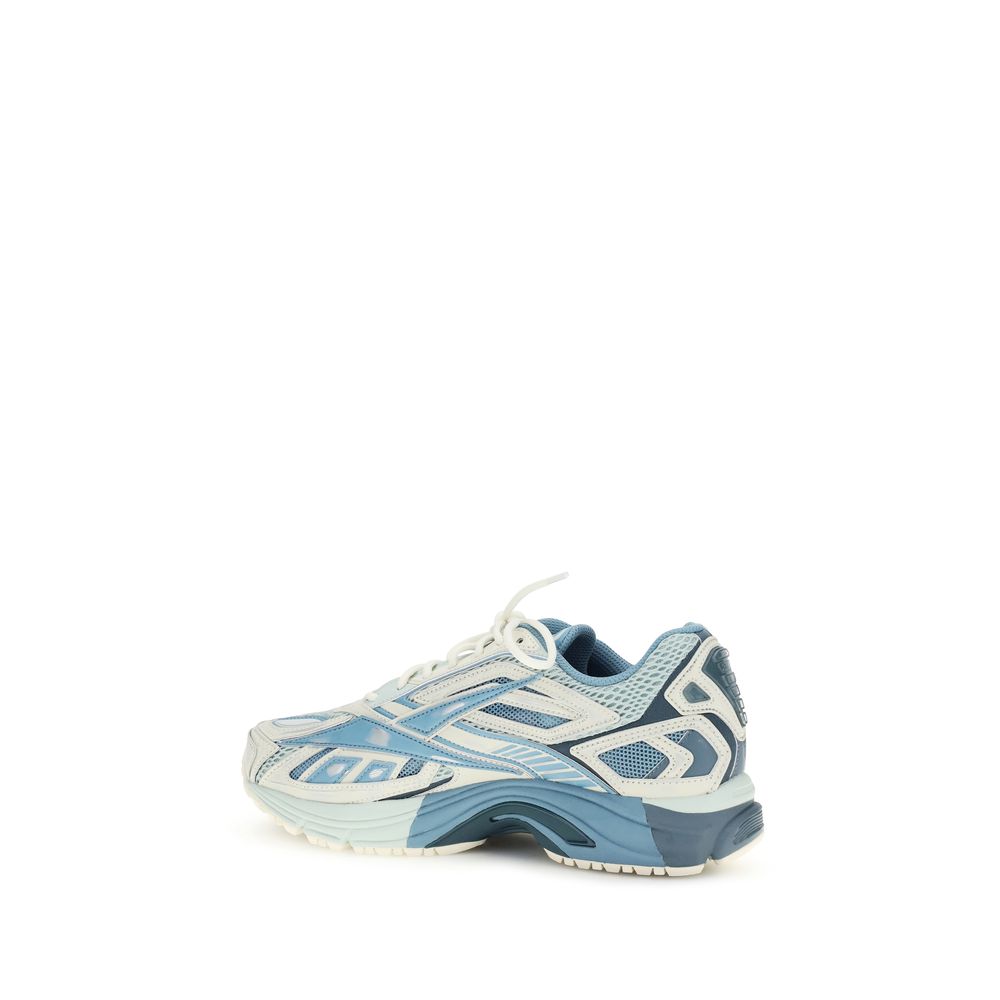 Blue Polyethylene Athletic Sneakers