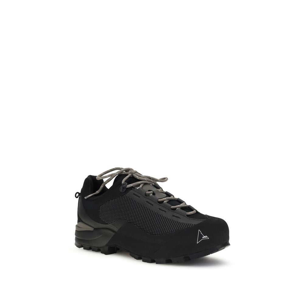 Black Polyamide Athletic Sneakers