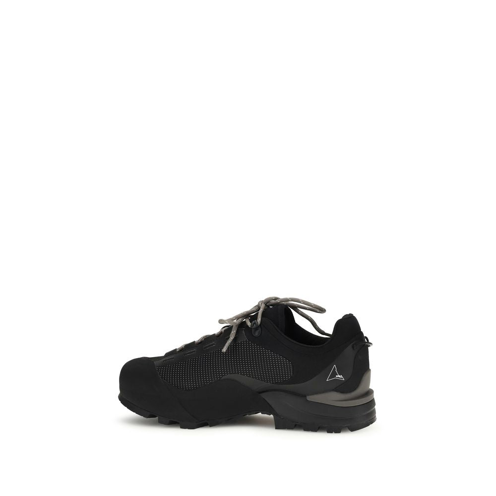 Black Polyamide Athletic Sneakers