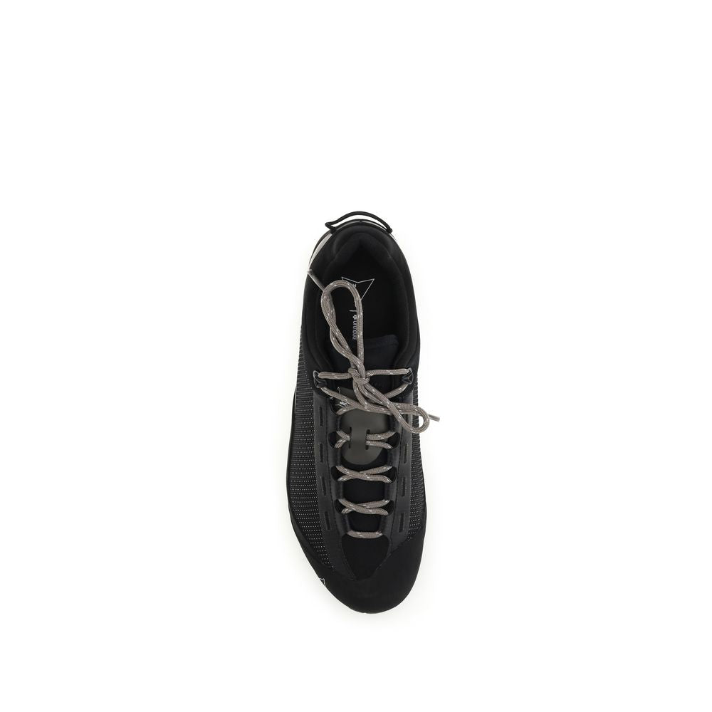 Black Polyamide Athletic Sneakers