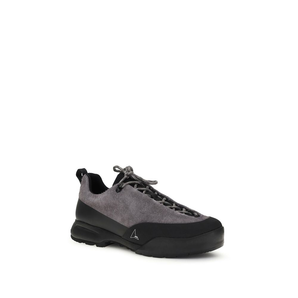Gray Calf Leather Bos Taurus Athletic Sneakers