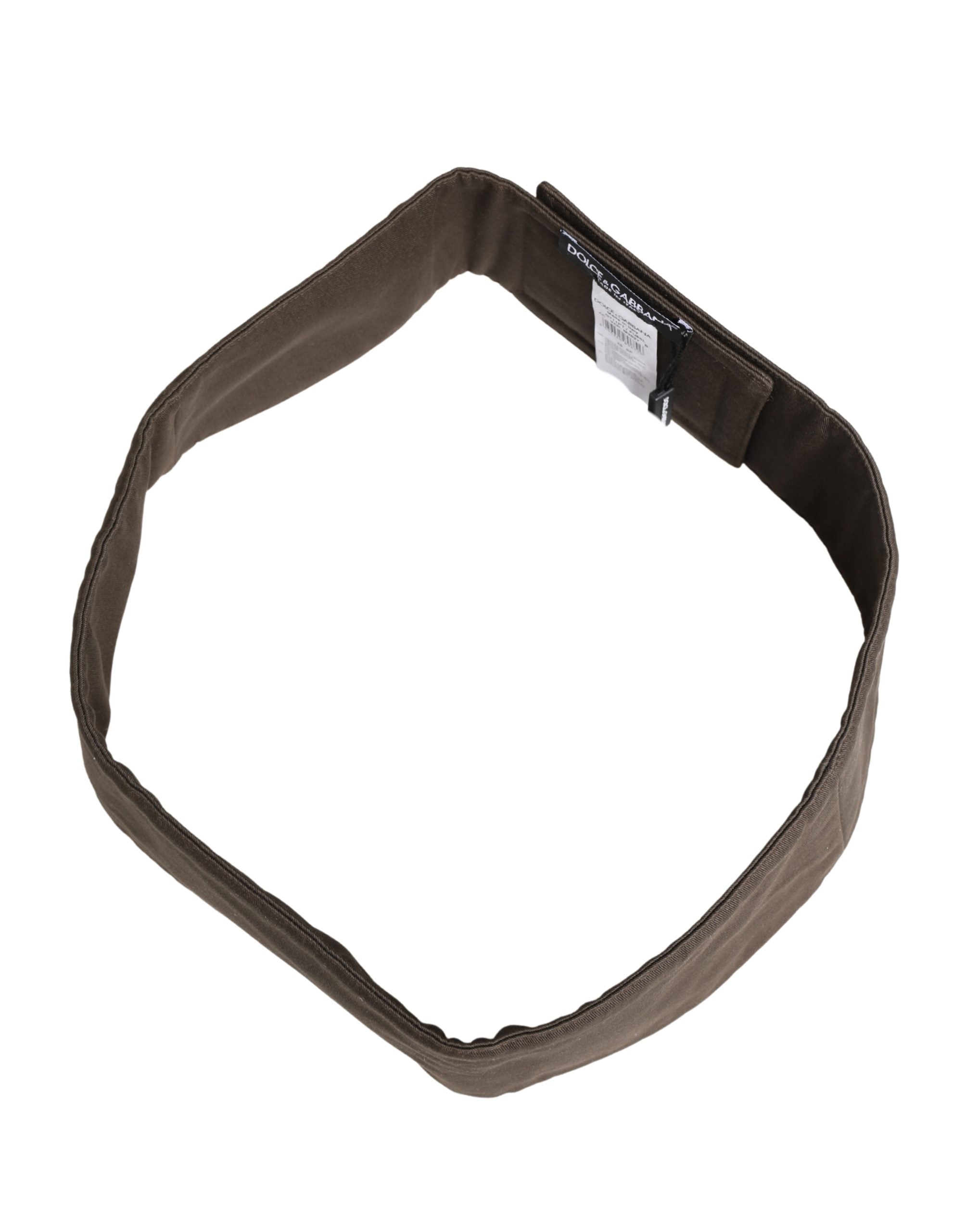 Hnědý viskózový široký pásek do pasu (cummerbund) pánský
