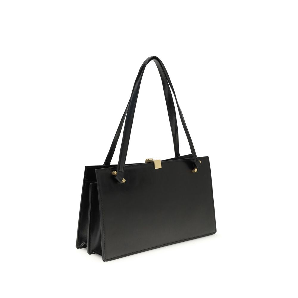 Black Calf Leather Bos Taurus Shoulder Bag