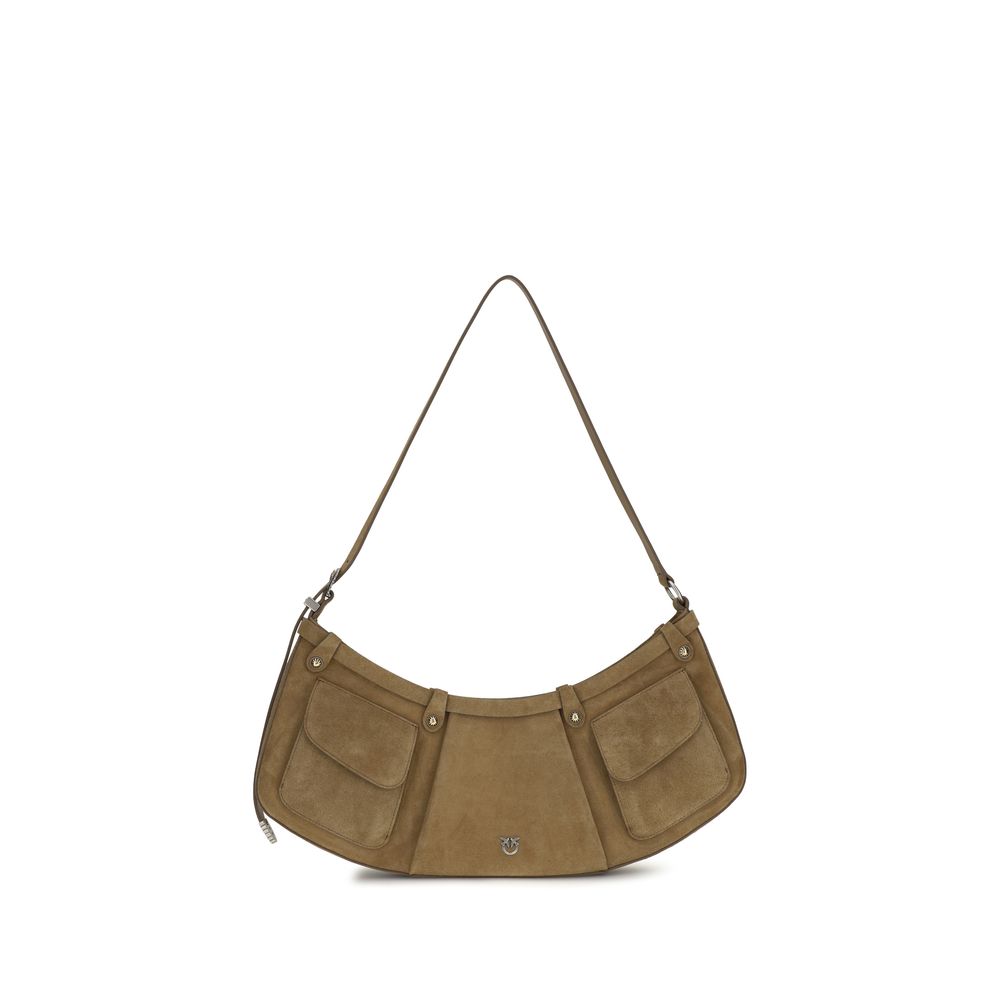 Beige Calf Leather Bos Taurus Shoulder Bag