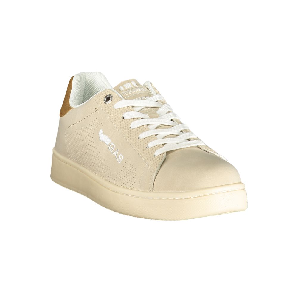 Beige Polyurethane Men Sneaker