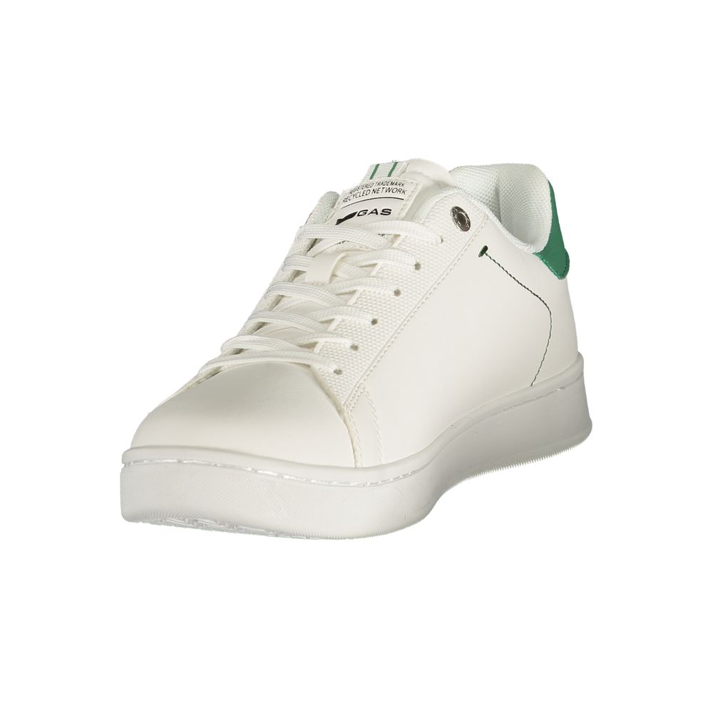 White Polyurethane Men Sneaker