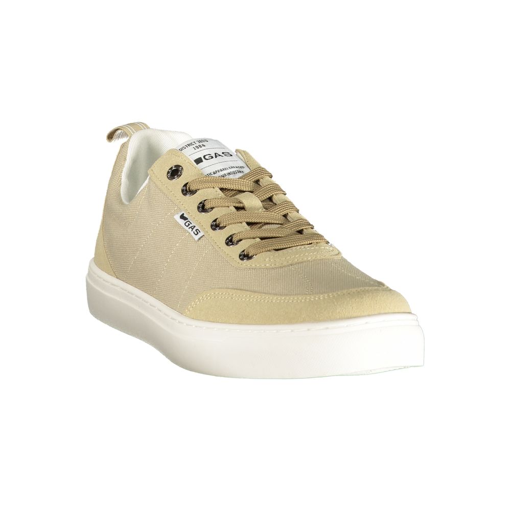 Beige Polyurethane Men Sneaker