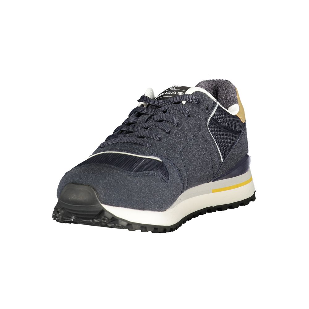 Blu Polyester Men Sneaker