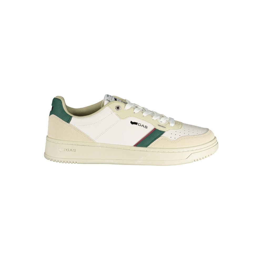 White Polyurethane Men's Sneaker