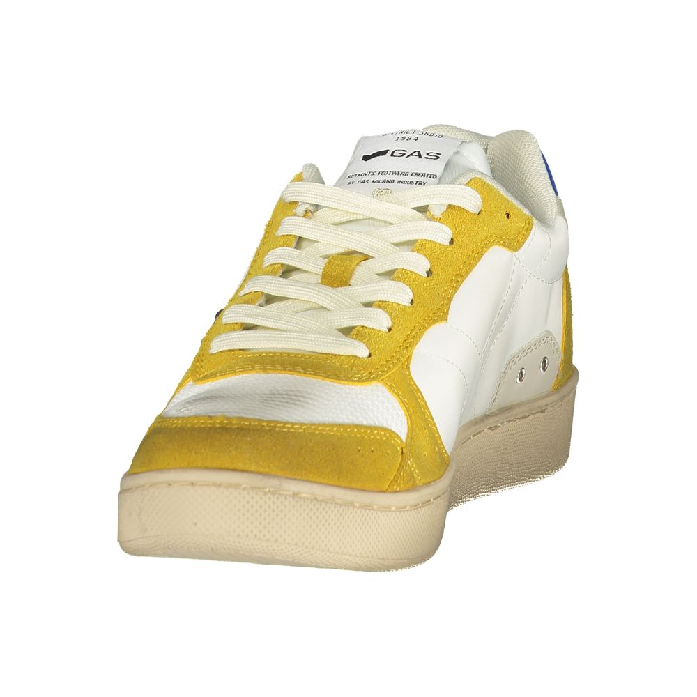 White Polyester Men Sneaker