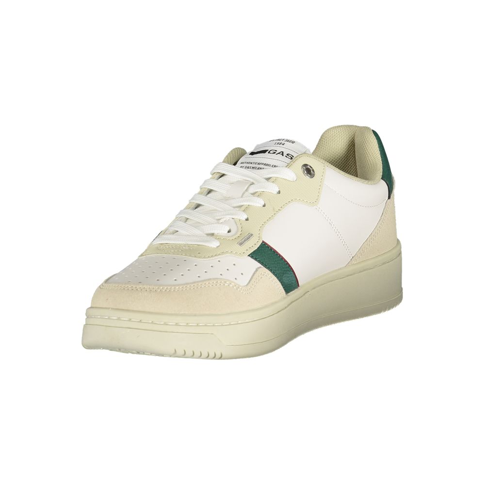 White Polyurethane Men's Sneaker