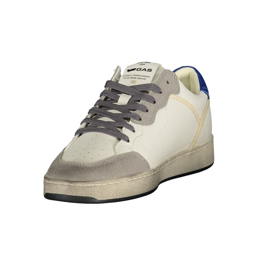 White Polyurethane Men's Sneaker
