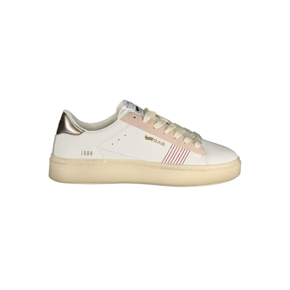 White Polyurethane Women's Sneaker