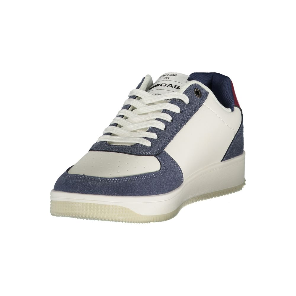 White Polyurethane Men Sneaker