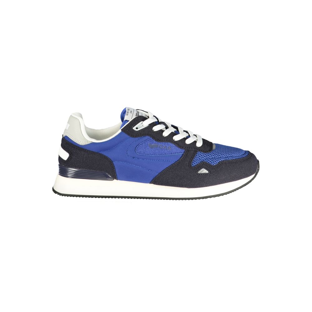 Blue Polyester Men Sneaker