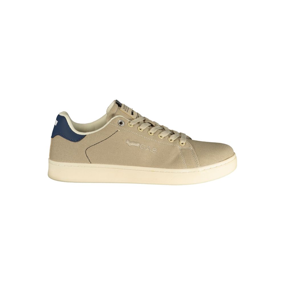 Beige Polyester Men Sneaker
