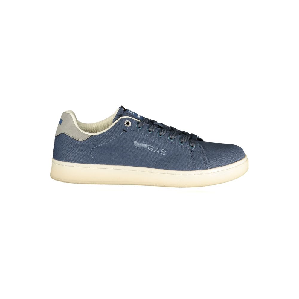 Blue Polyester Men Sneaker