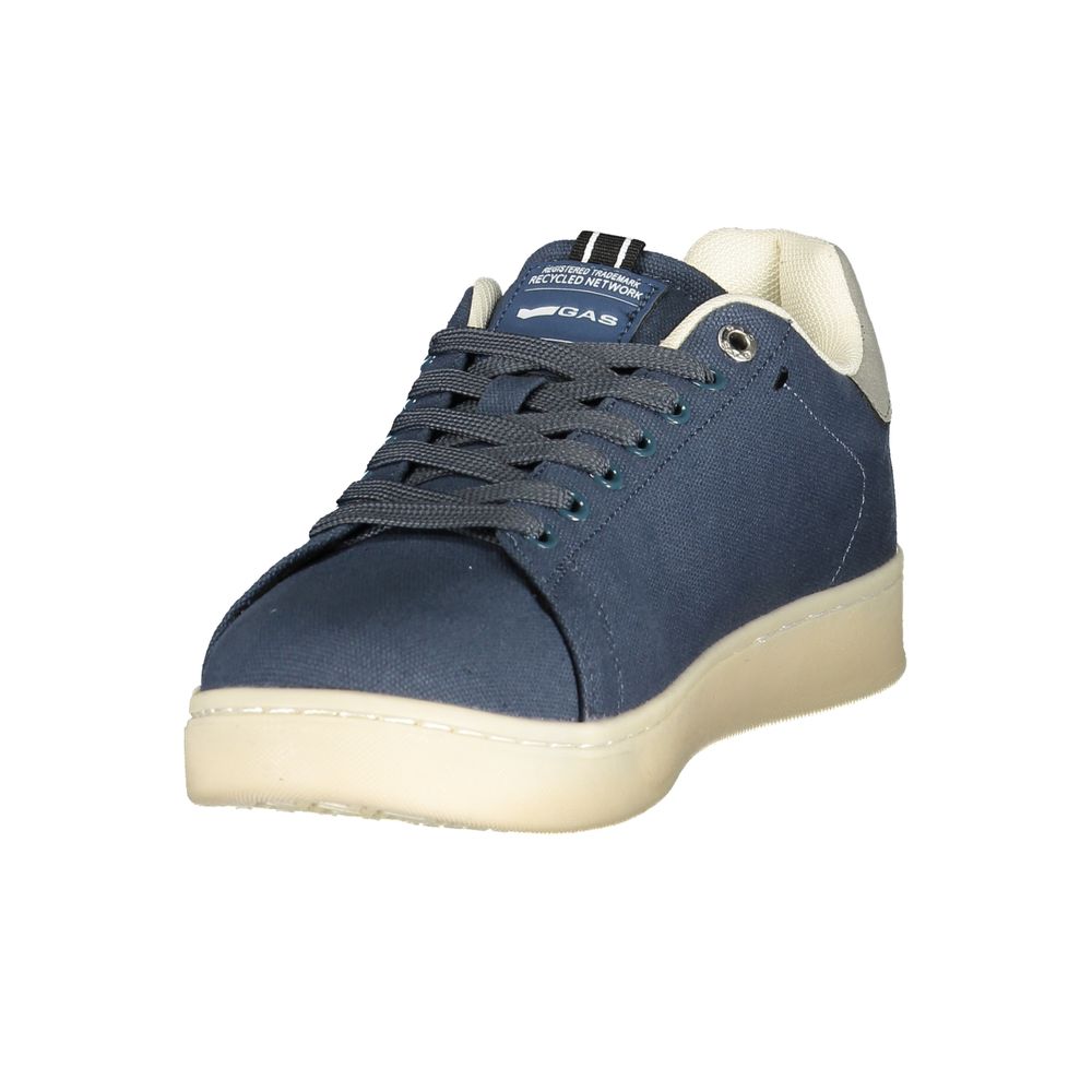 Blue Polyester Men Sneaker