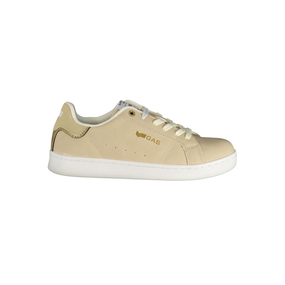 Beige Polyester Women Sneaker