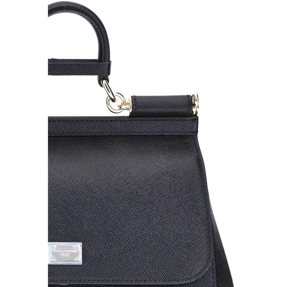Black Calf Leather Bos Taurus Handbag