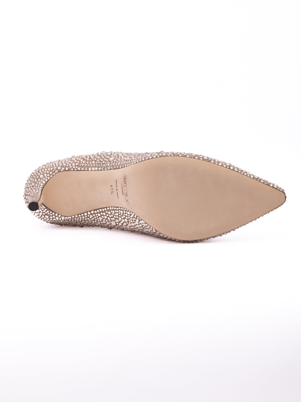 Lodičky Honey Gold Shimmer Suede Crystals Romy 85