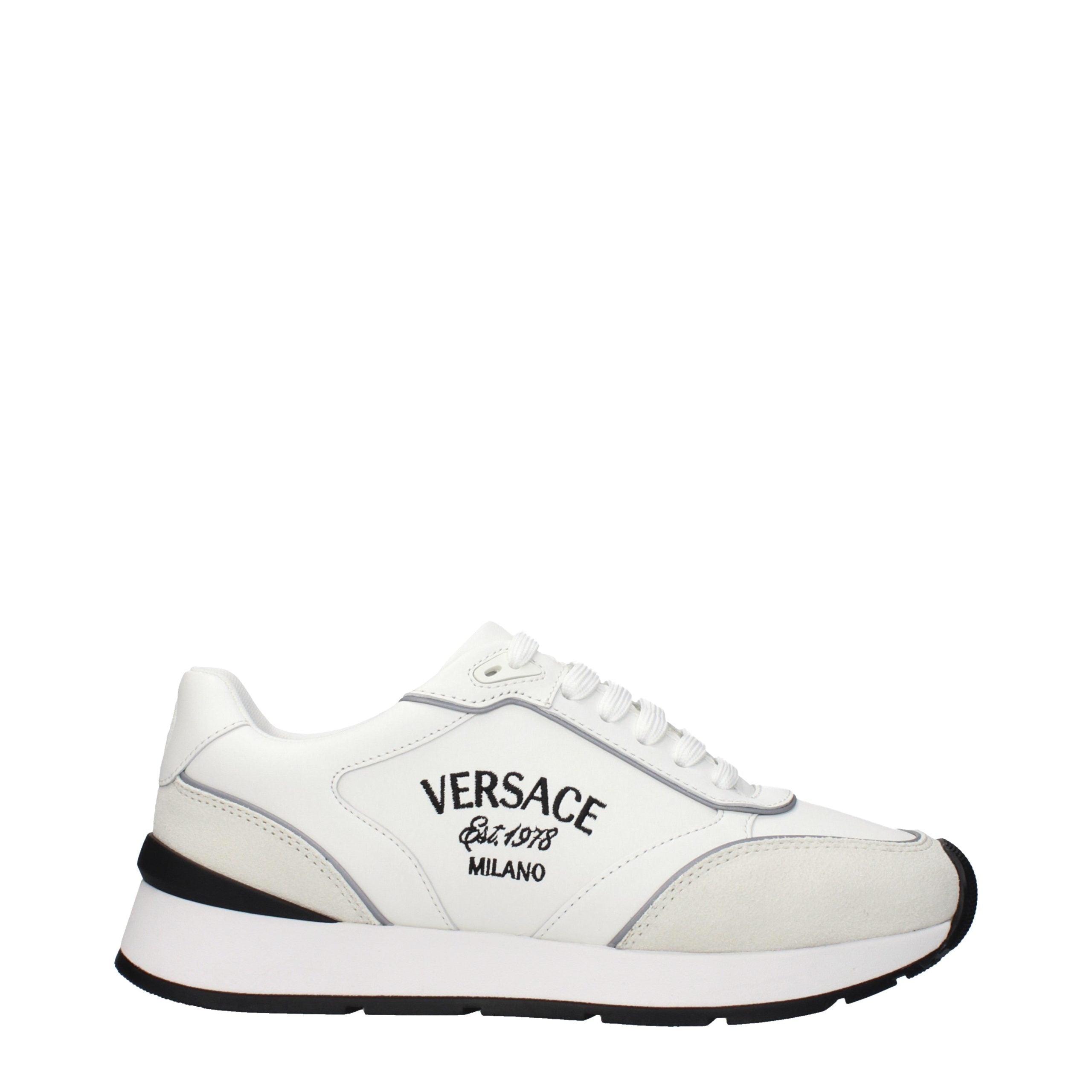 White Leather Athletic Sneakers