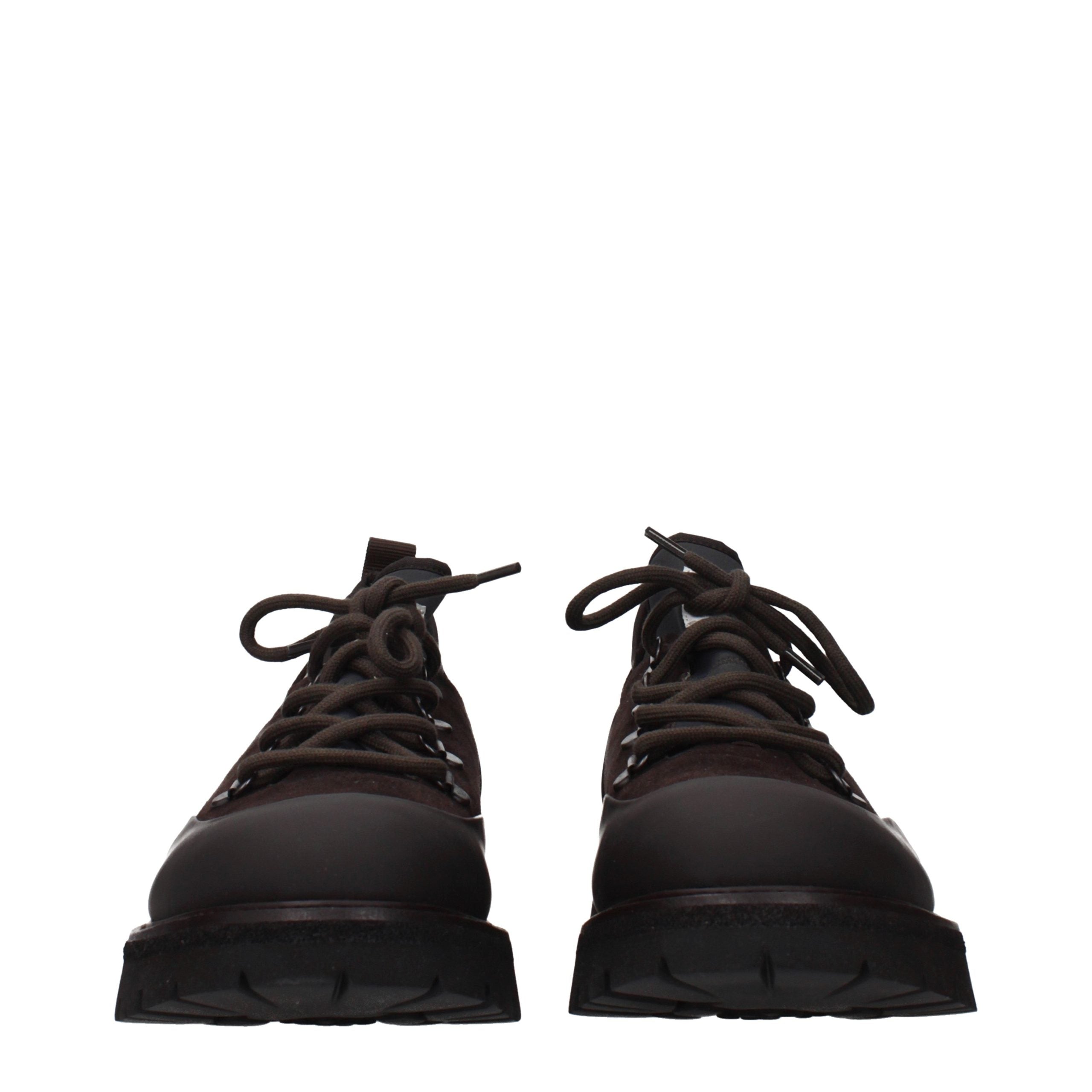 Brown Leather Athletic Sneakers