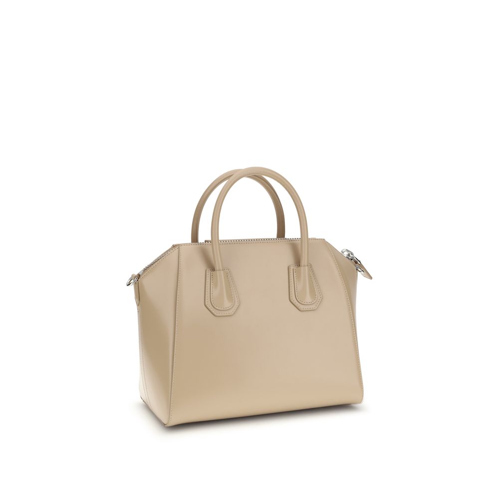 Beige Calf Leather Bos Taurus Handbag