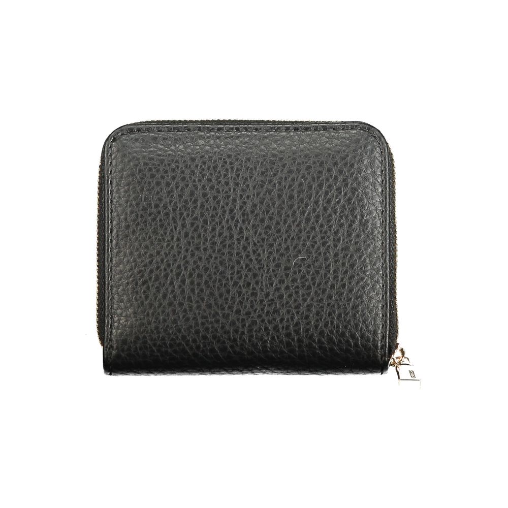 Black Polyurethane Women Wallet