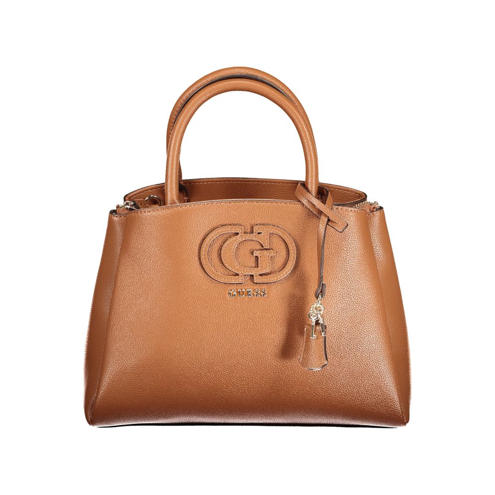 Marrone Polyurethane Women Handbag - styloora.cz