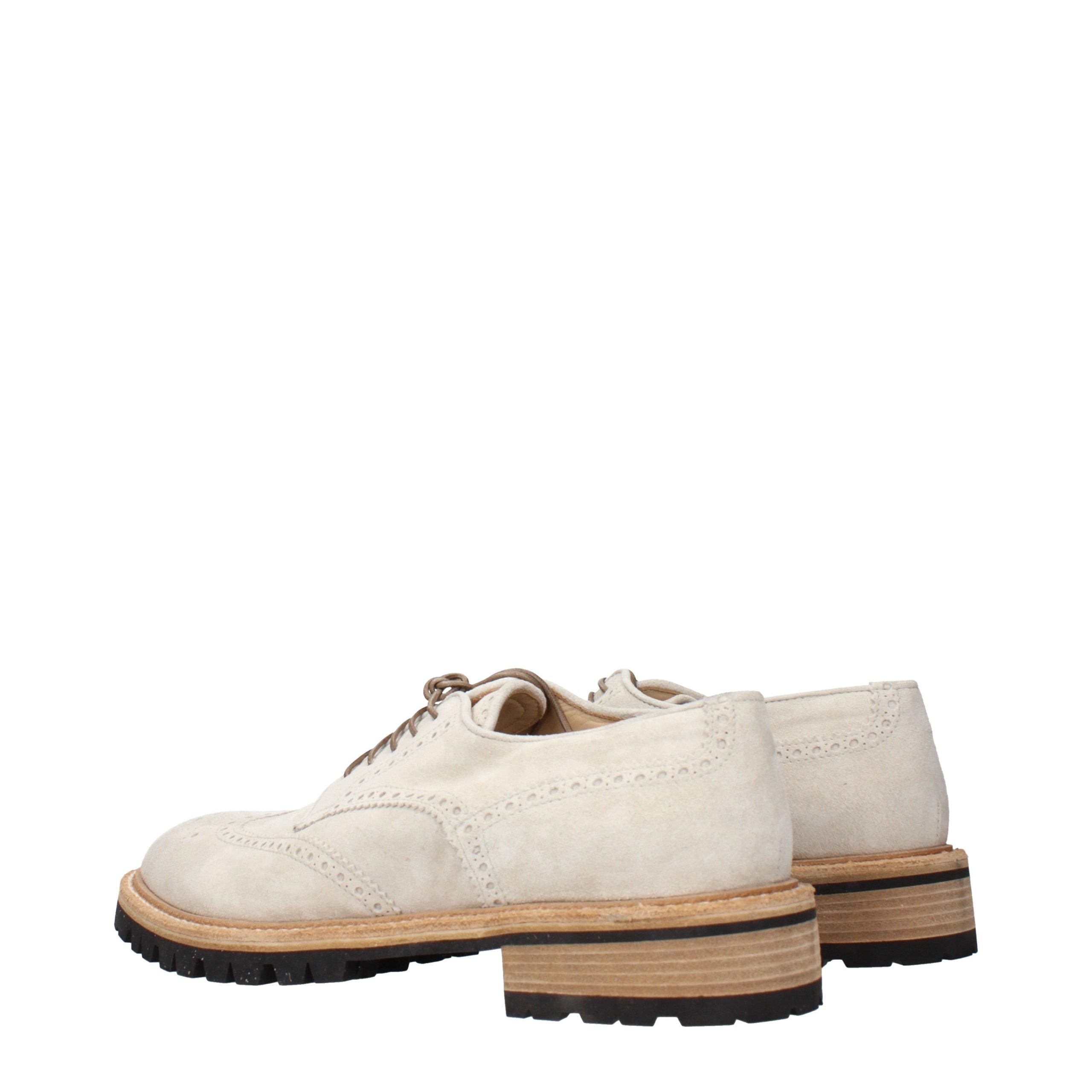 Gray Leather Oxfords And Derbies