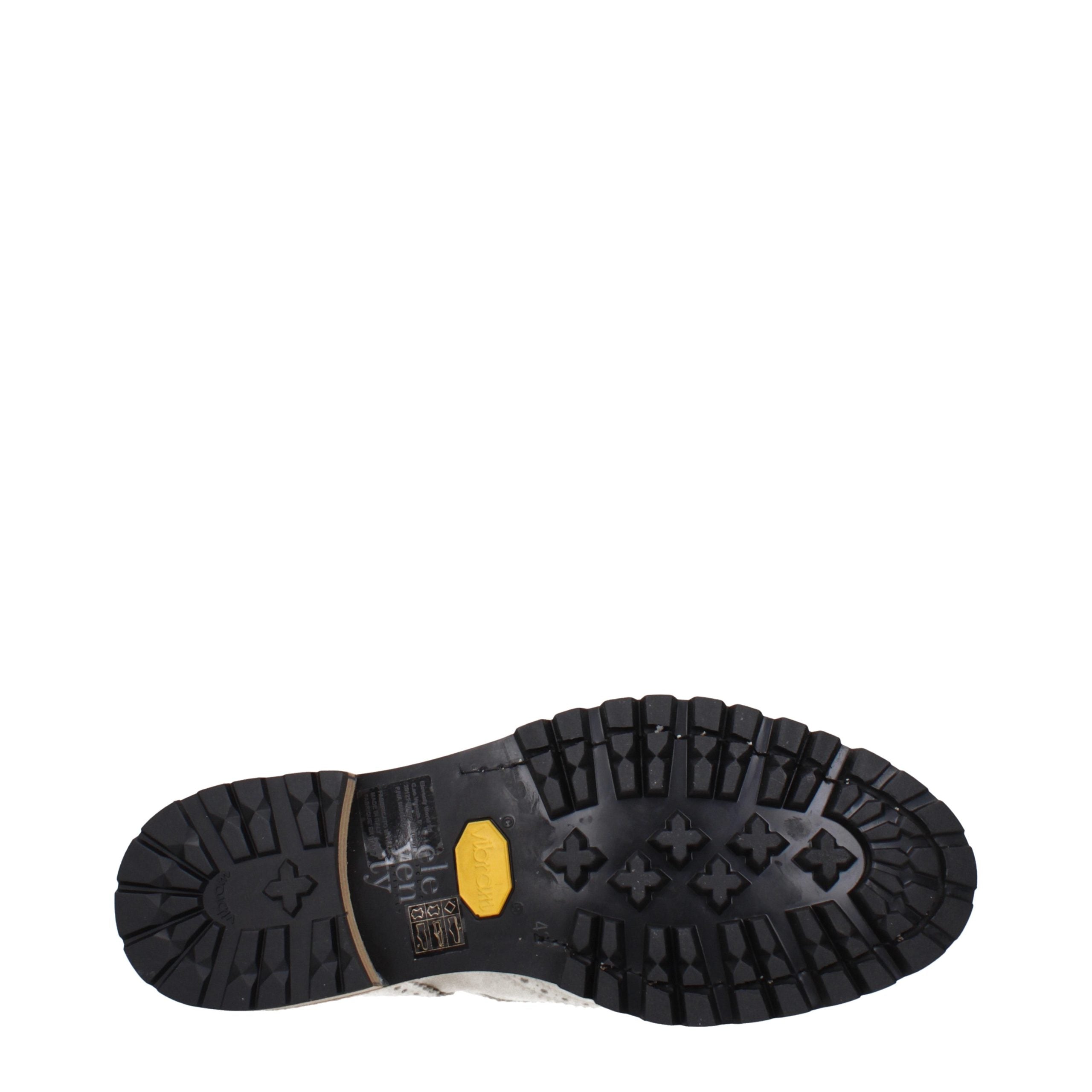 Gray Leather Oxfords And Derbies