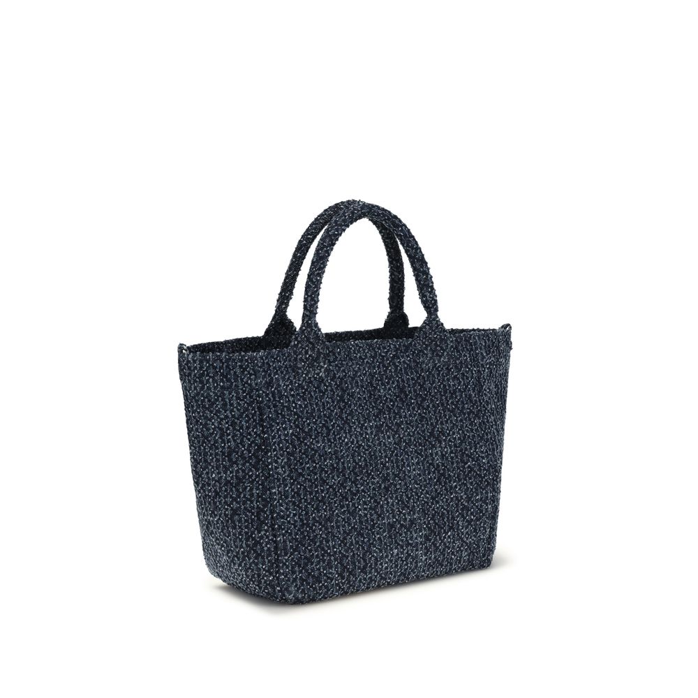 Blue Cotton Shoulder Bag