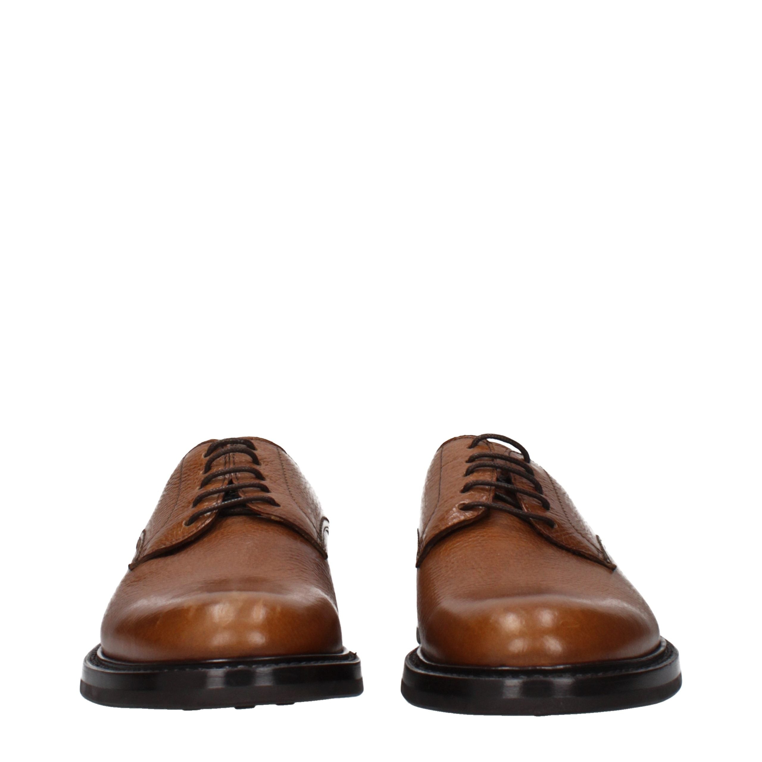 Brown Leather Oxfords And Derbies