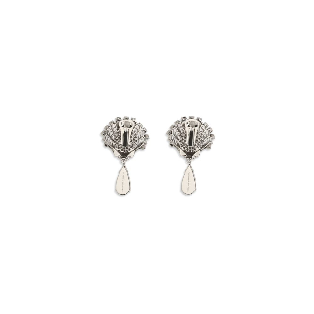 Silver Metal Earrings