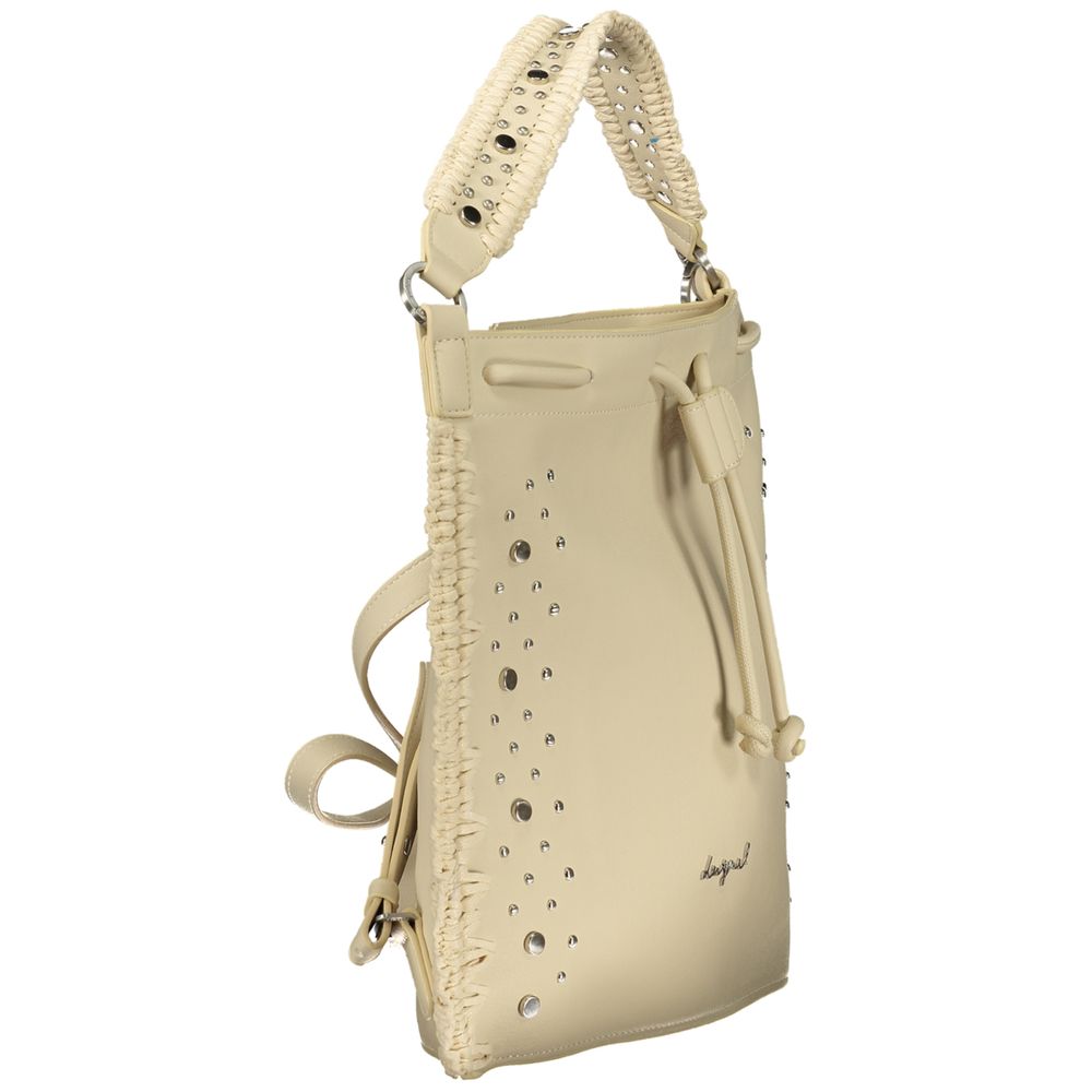 Bianco Poliuretano Woman Backpack