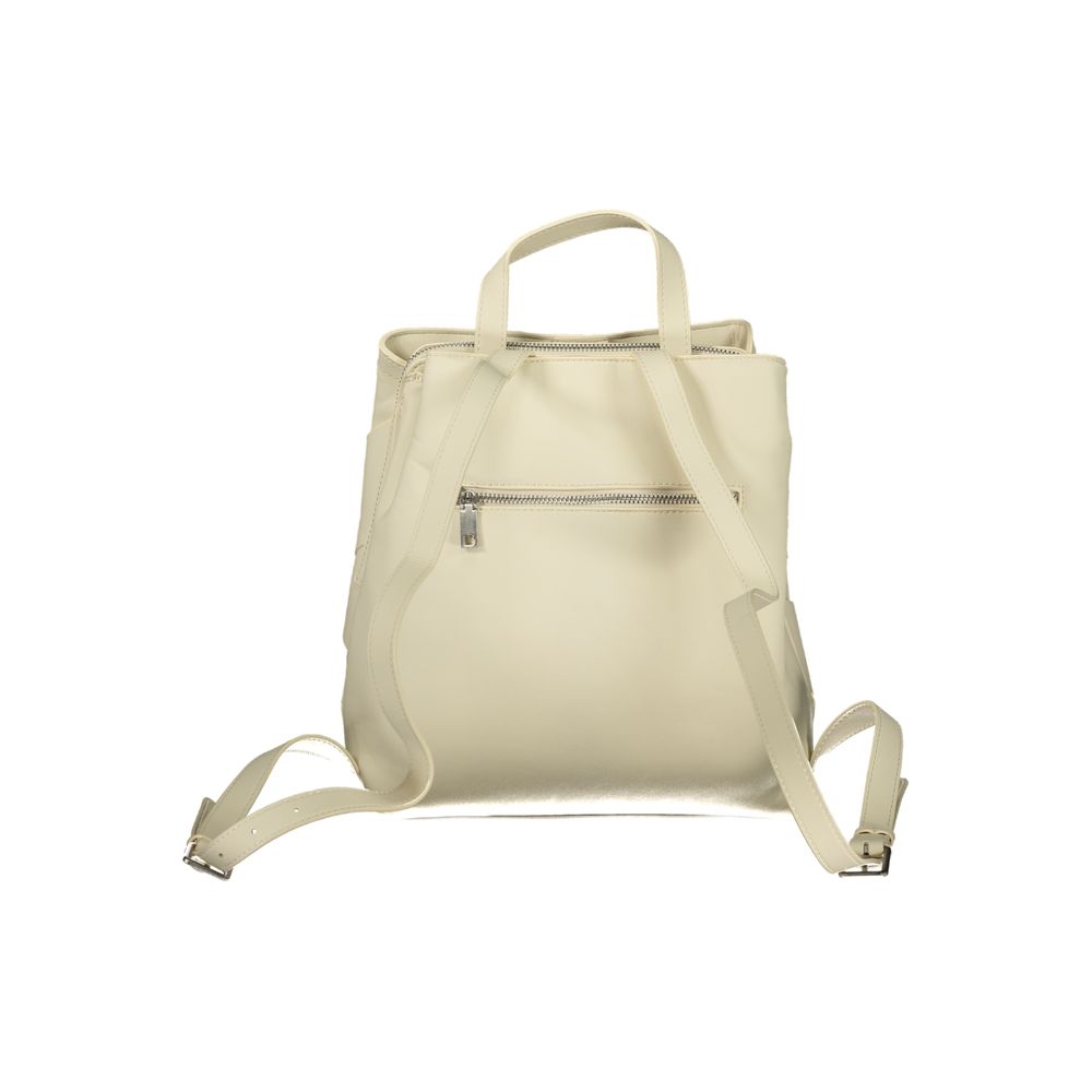 Bianco Poliuretano Female Mini Backpack