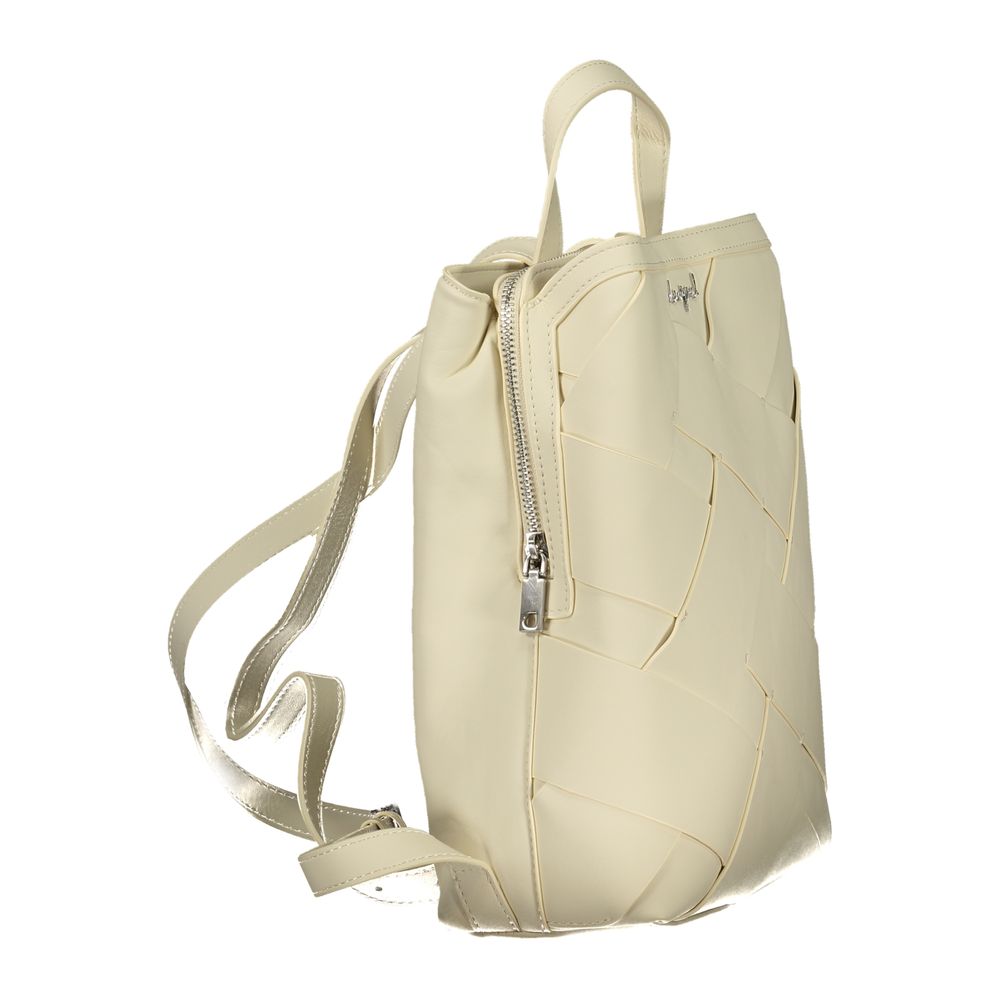 Bianco Poliuretano Female Mini Backpack