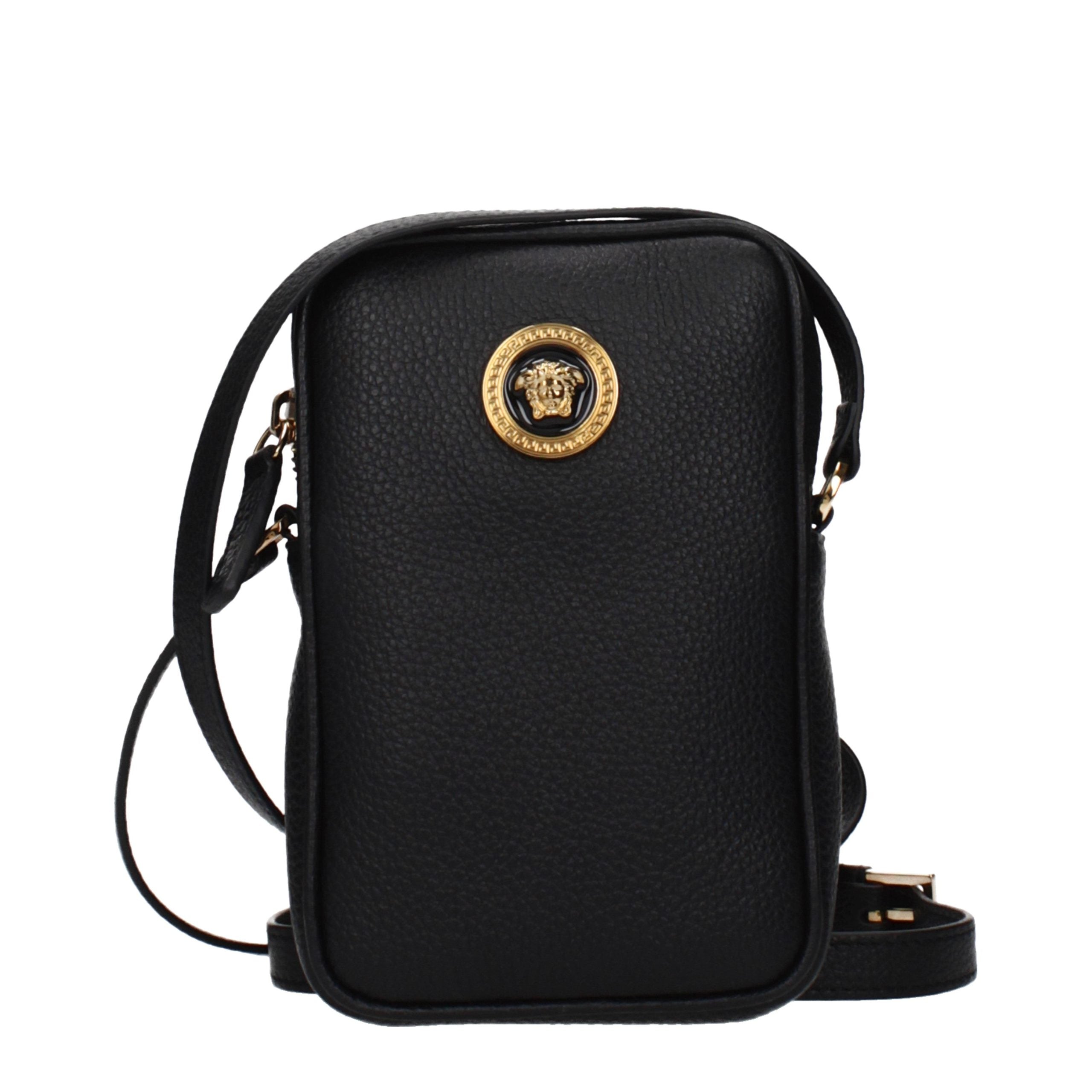 Black Leather Crossbody Bag