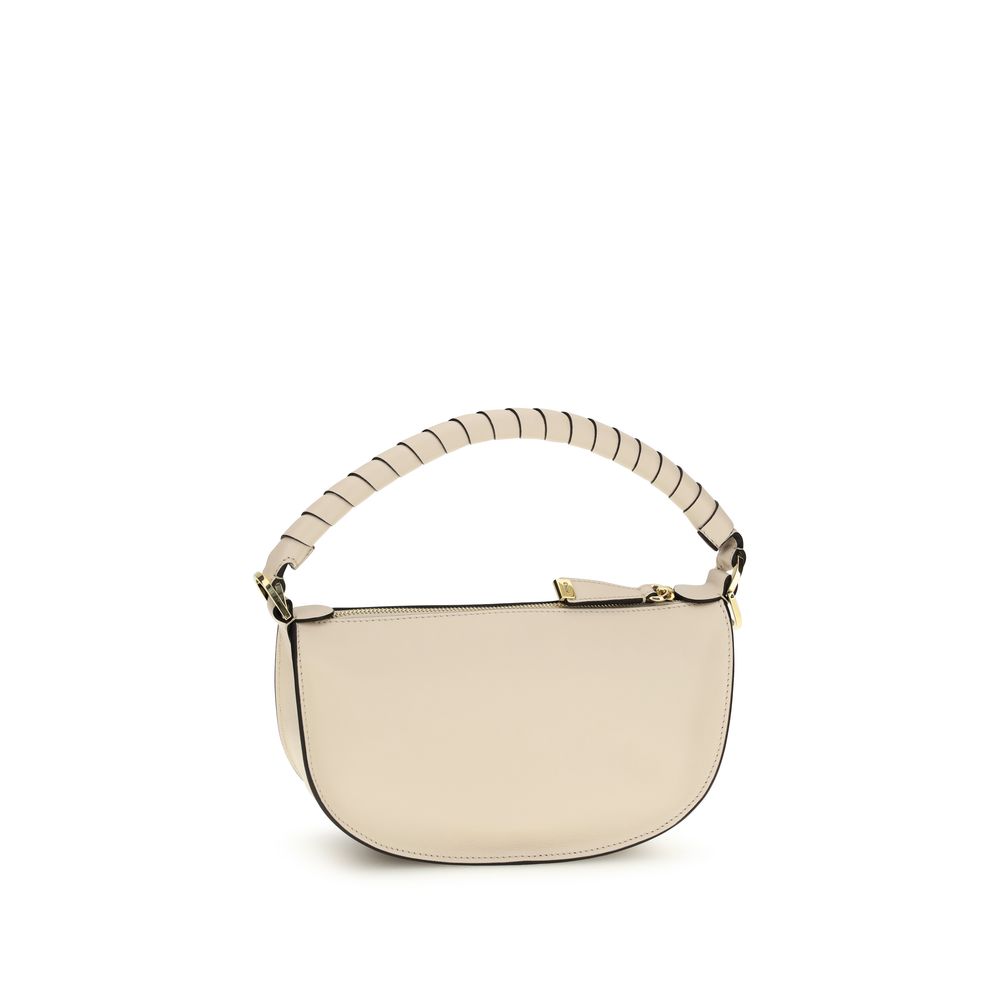 Beige Calf Leather Bos Taurus Shoulder Bag