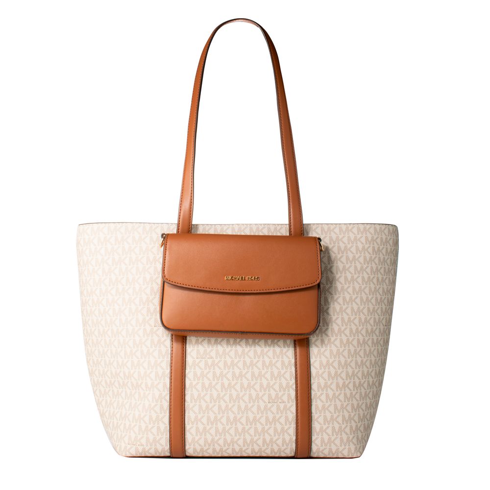 Beige Canvas Tote Bag