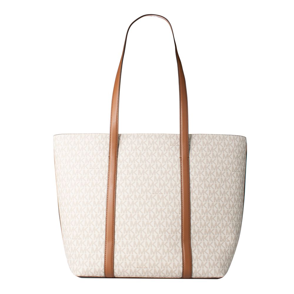 Beige Canvas Tote Bag