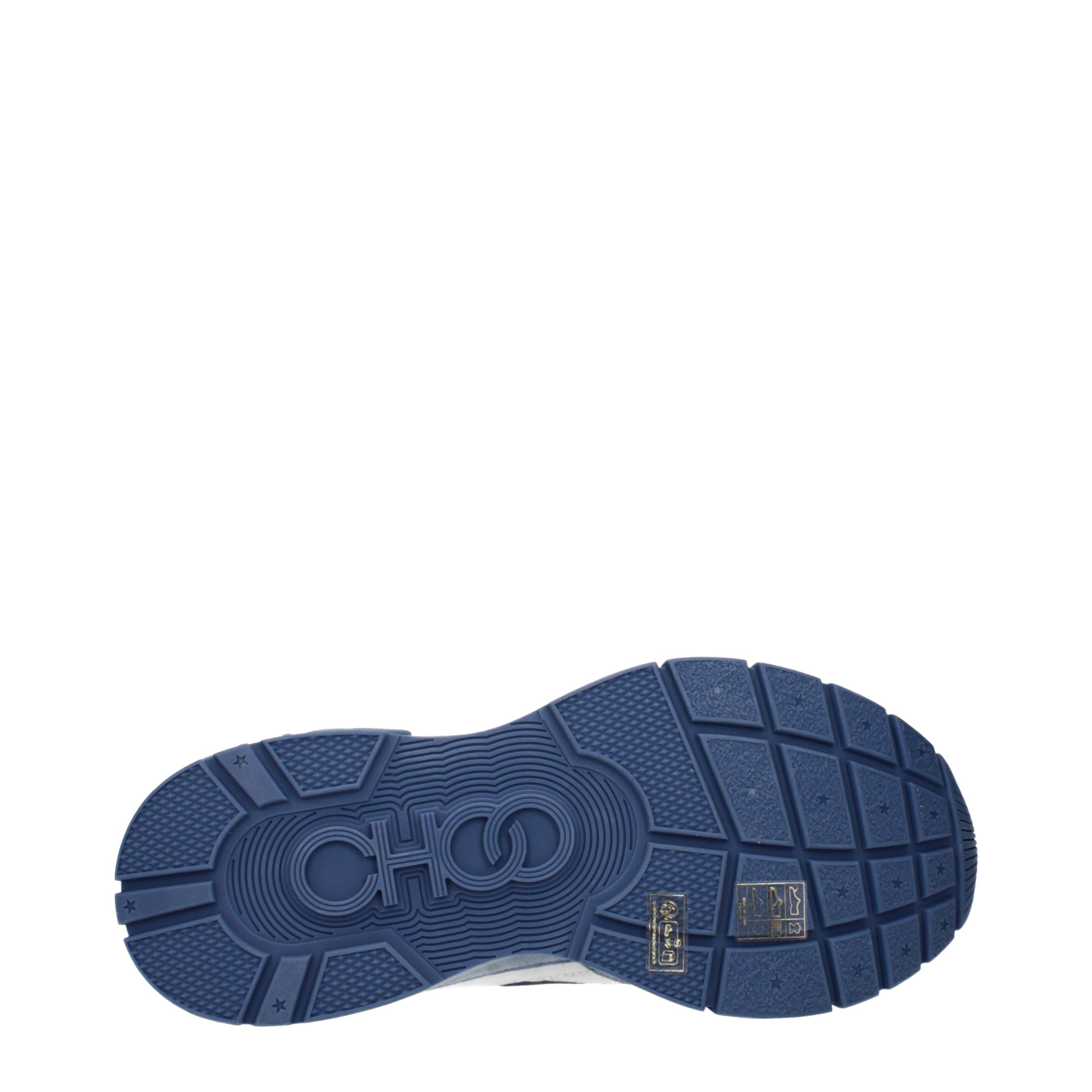 Blue Fabric Sneakers