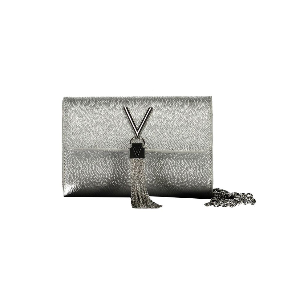 Argento Polyurethane Women's Handbag