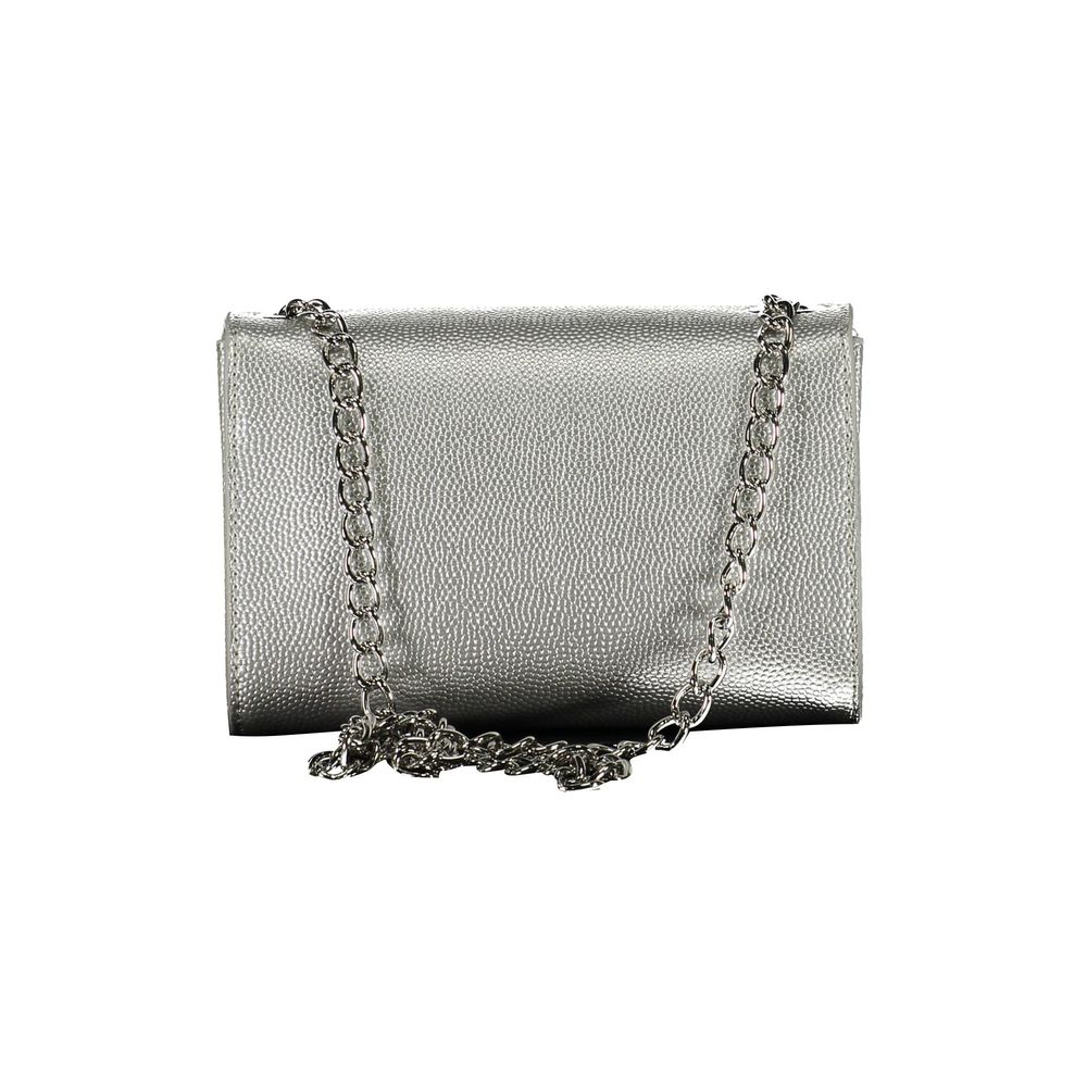 Argento Polyurethane Women's Handbag