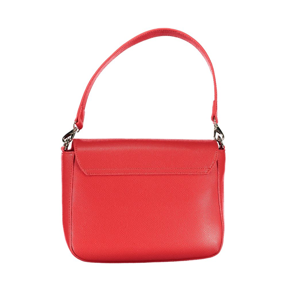 Rosso Polyurethane Women Handbag