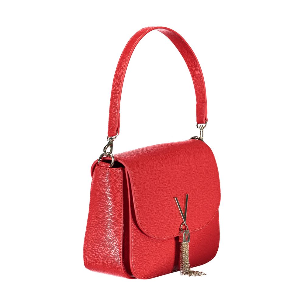 Rosso Polyurethane Women Handbag